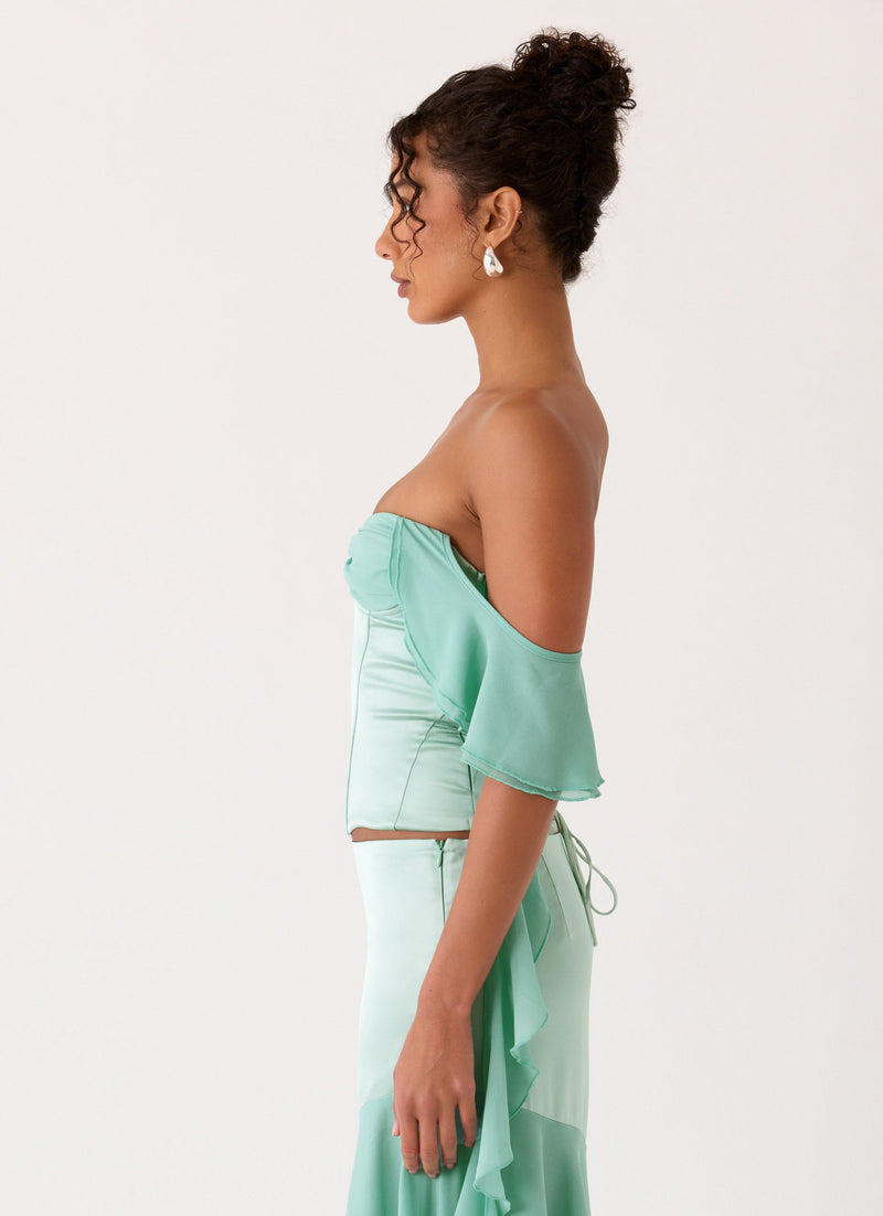 Deenesa Corset Top - Mint