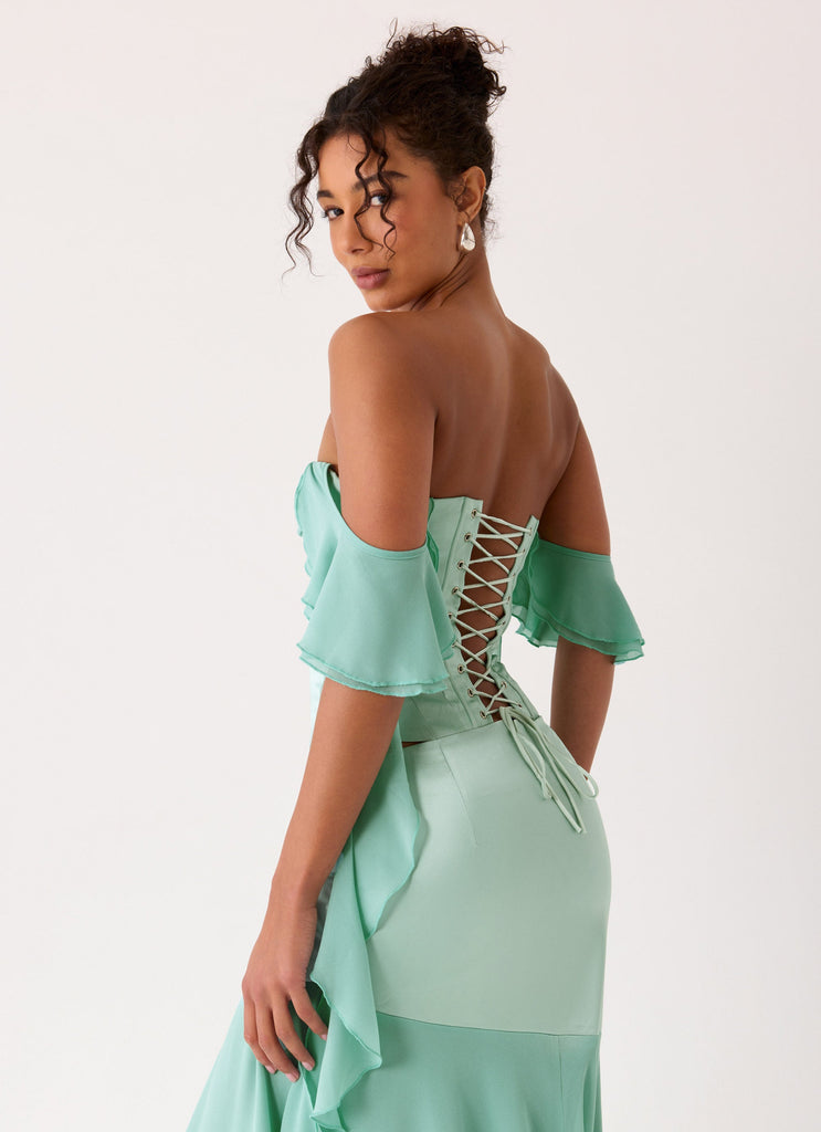 Deenesa Corset Top - Mint