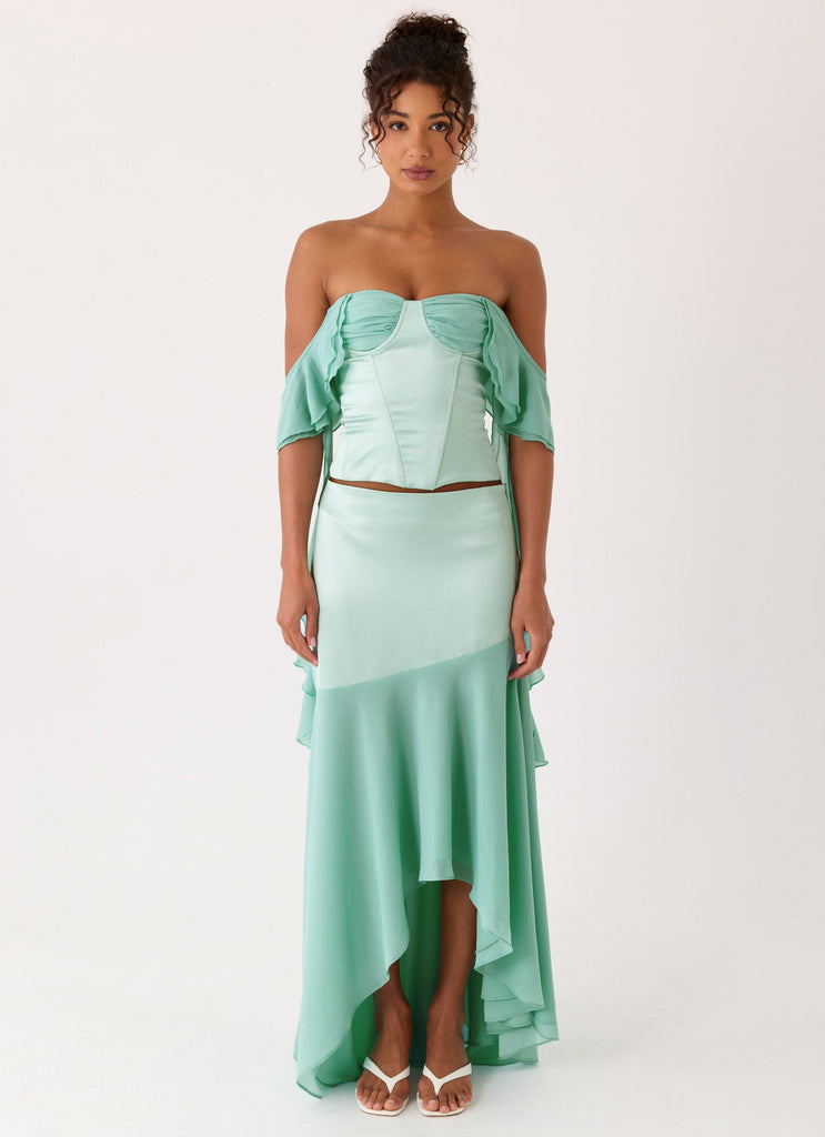 Deenesa Maxi Skirt - Mint