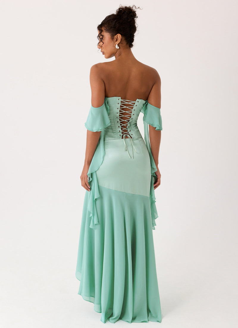 Deenesa Maxi Skirt - Mint