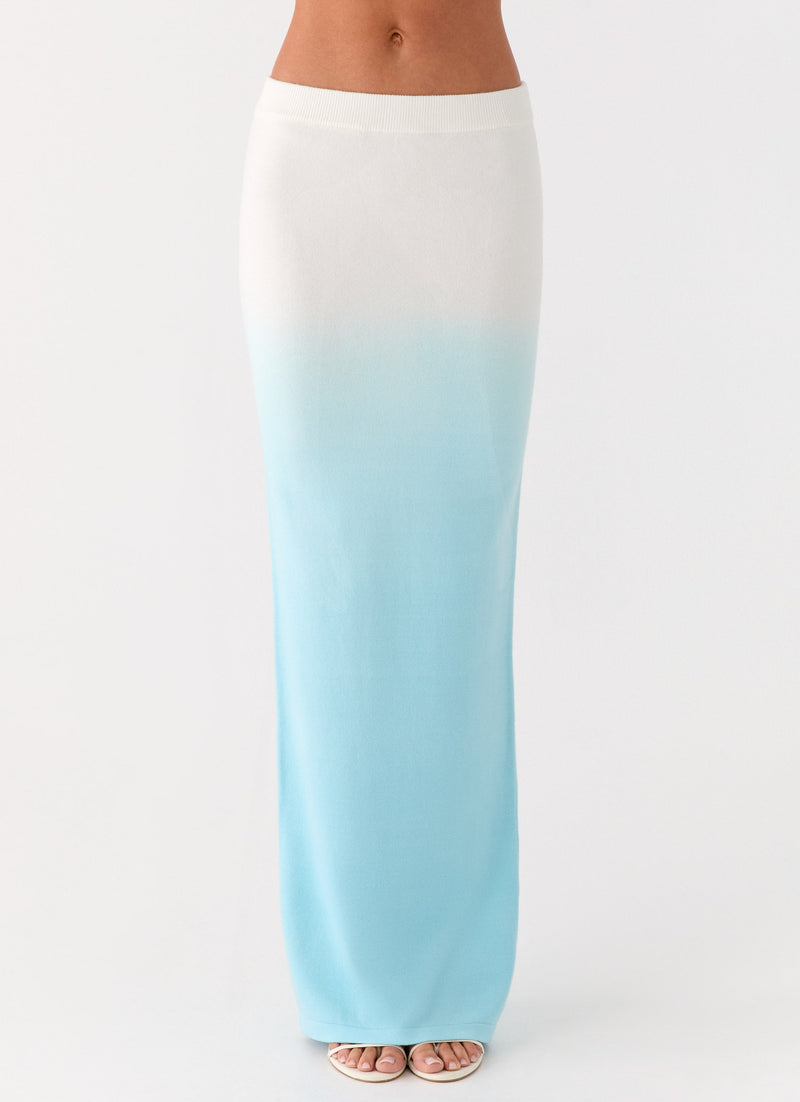 Deep Sea Kiss Maxi Skirt - Blue Ombre