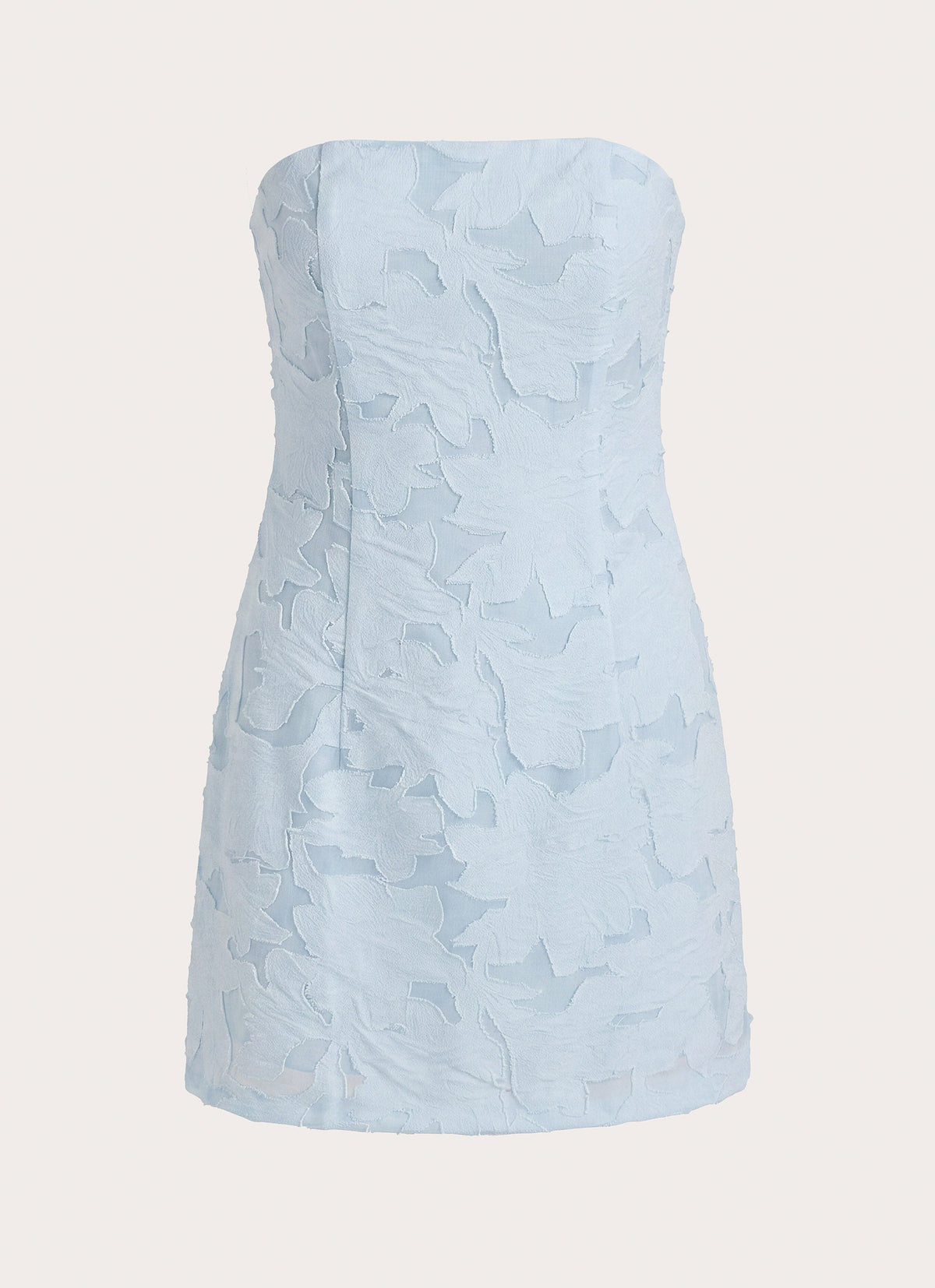 Della Lace Strapless Mini Dress - Blue