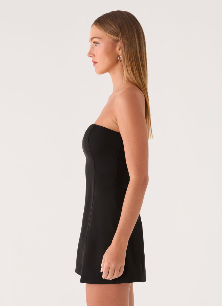 Della Strapless Mini Dress - Black Peppermayo US Della Strapless Mini Dress - Black Peppermayo US