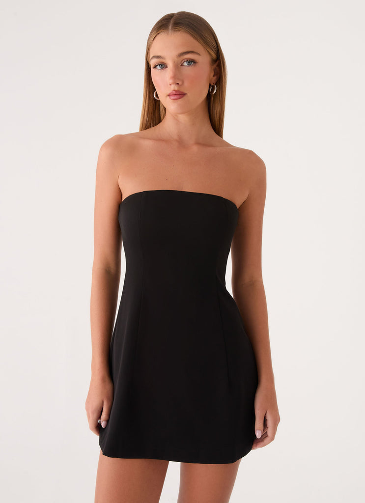 Della Strapless Mini Dress - Black Black / US 8 Della Strapless Mini Dress - Black Black / US 8