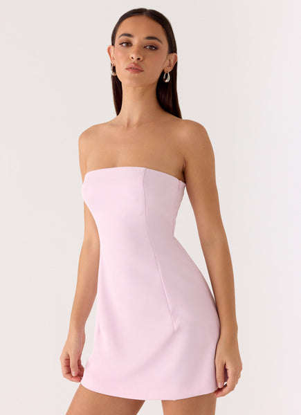 Sorority Rush Dress | Della Strapless Mini Dress