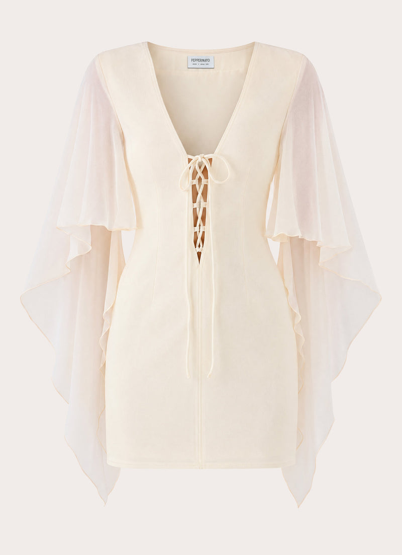 Delphina Mini Dress - Cream