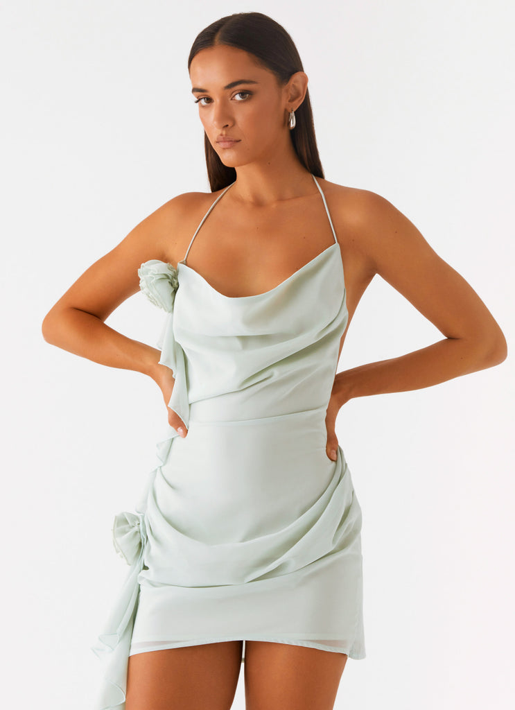 Diedre Rose Strappy Mini Dress - Sage Peppermayo US Diedre Rose Strappy Mini Dress - Sage Peppermayo US
