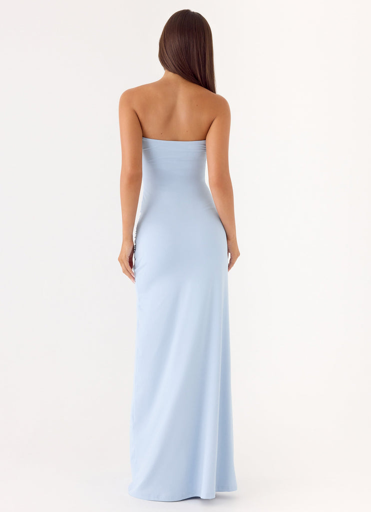 Dimmi Strapless Maxi Dress - Blue Peppermayo US Dimmi Strapless Maxi Dress - Blue Peppermayo US