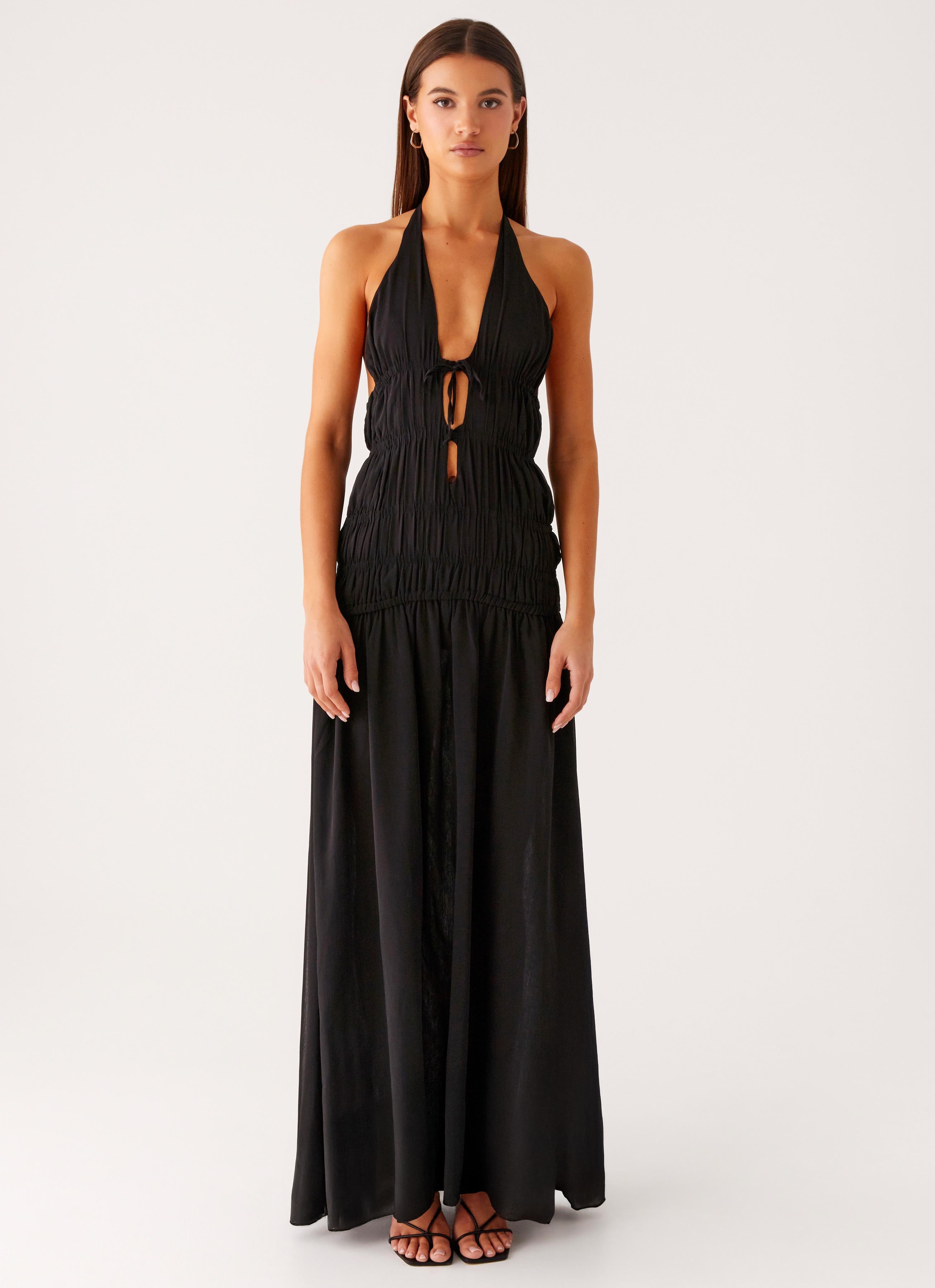 Dione Halter Maxi Dress