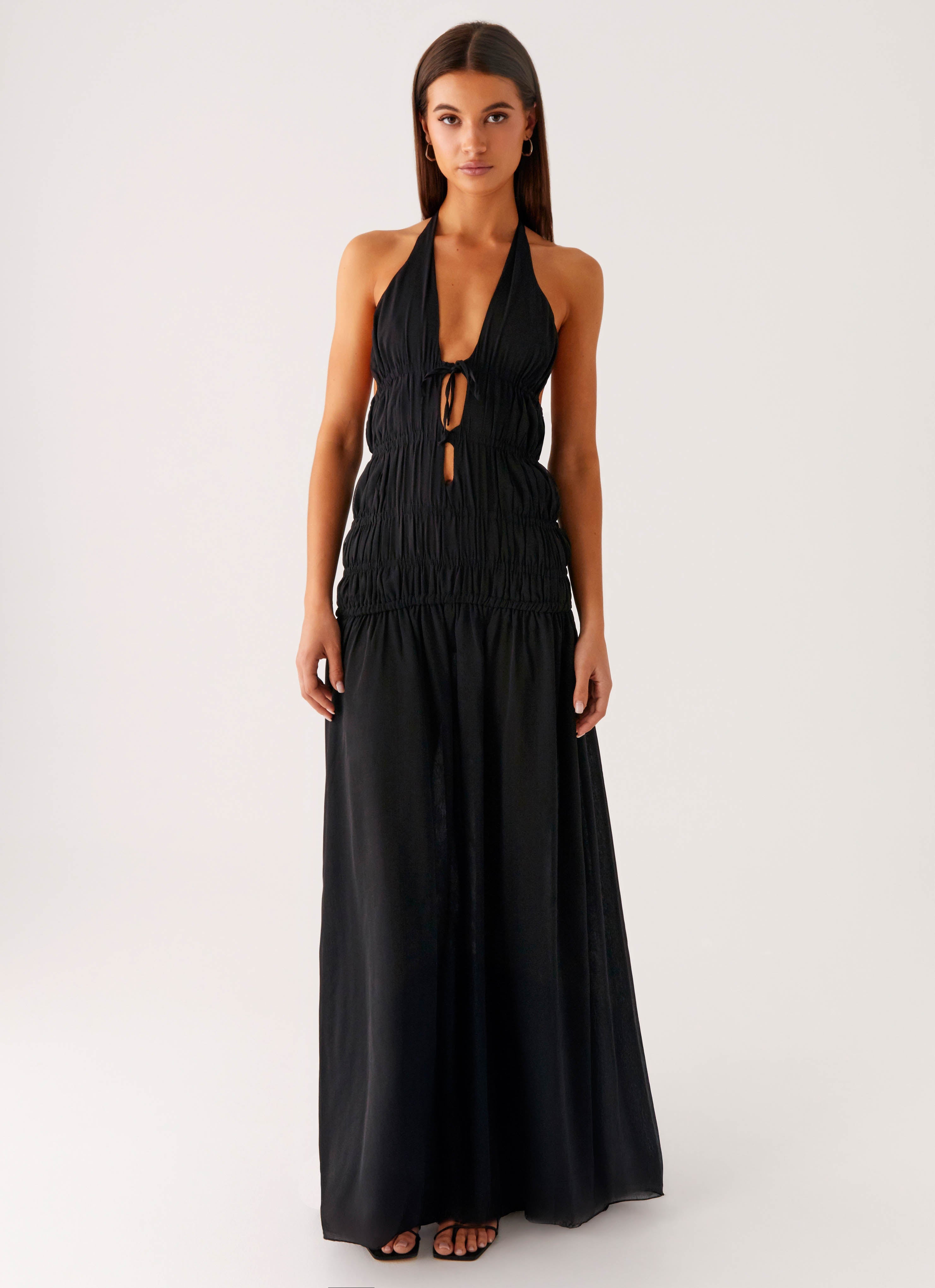 Dione Halter Maxi Dress