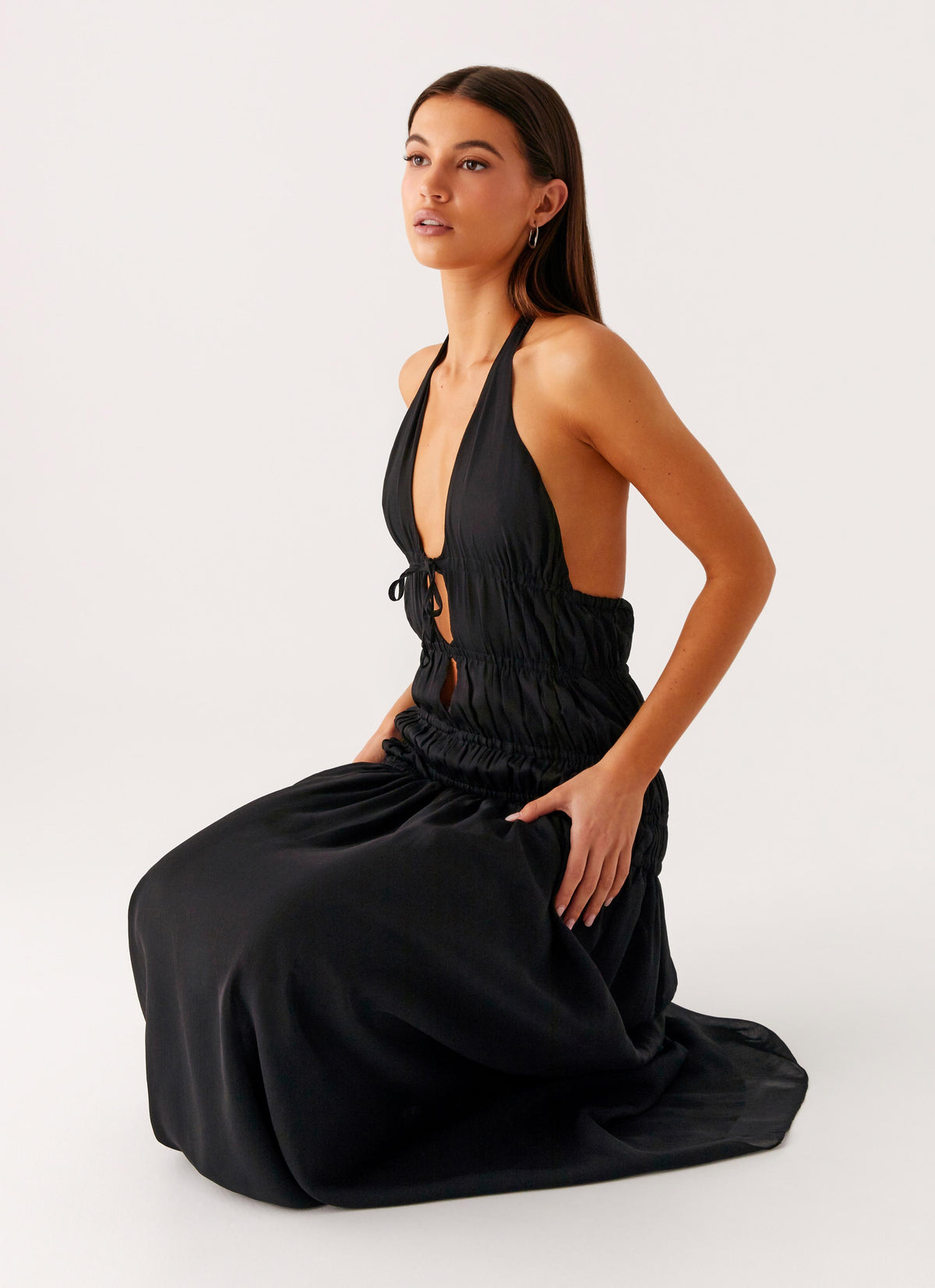 Dione Halter Maxi Dress