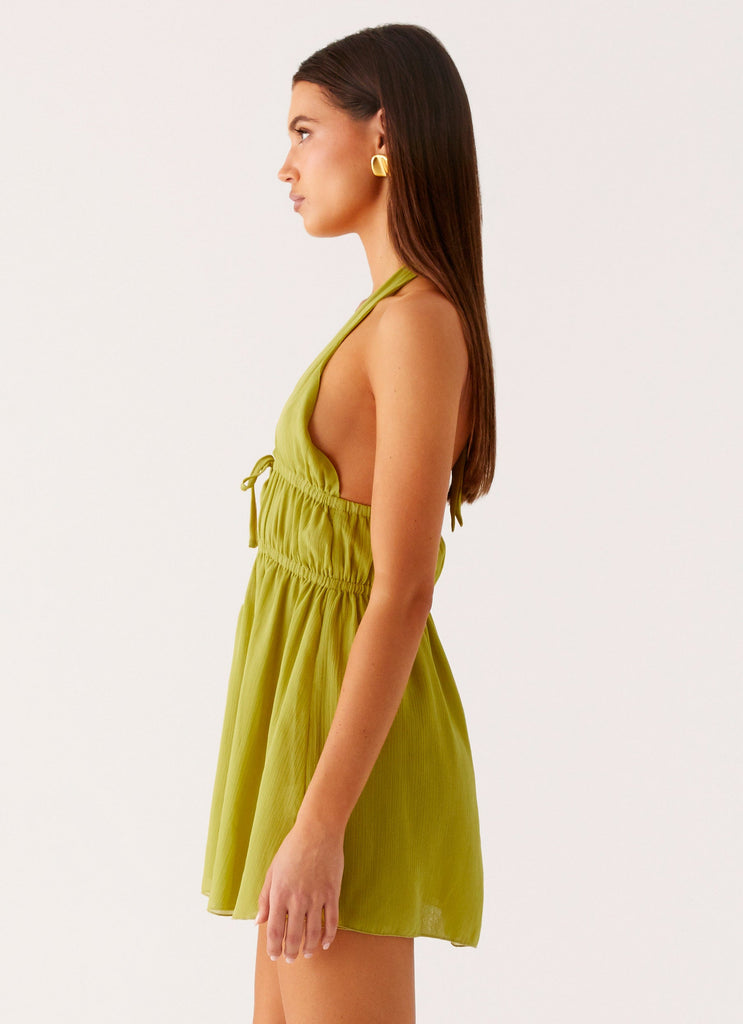 Dione Halter Mini Dress - Citrus Citrus / US 2 Dione Halter Mini Dress - Citrus Citrus / US 2