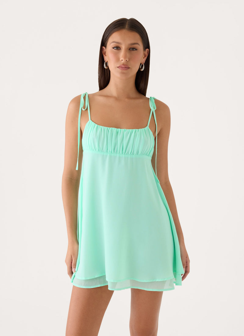 Ditzy Mini Dress - Mint