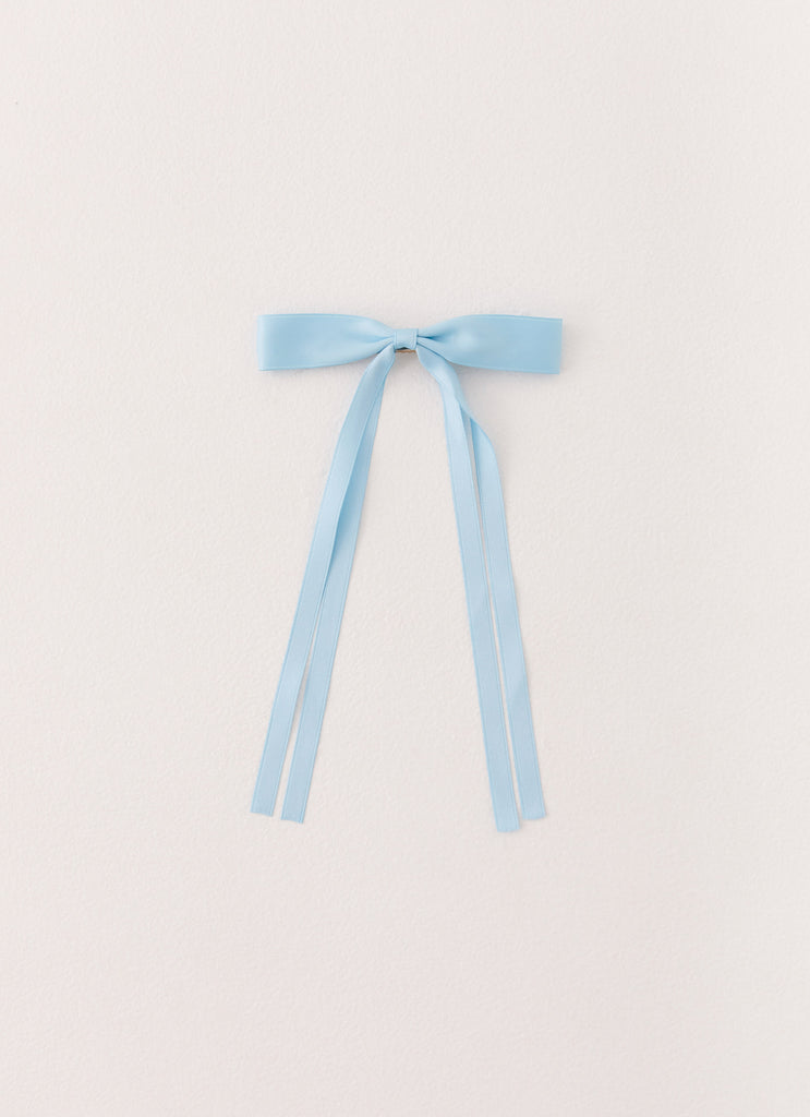 Dorothy Bow Hair Clip - Blue