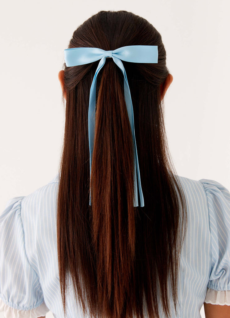 Dorothy Bow Hair Clip - Blue