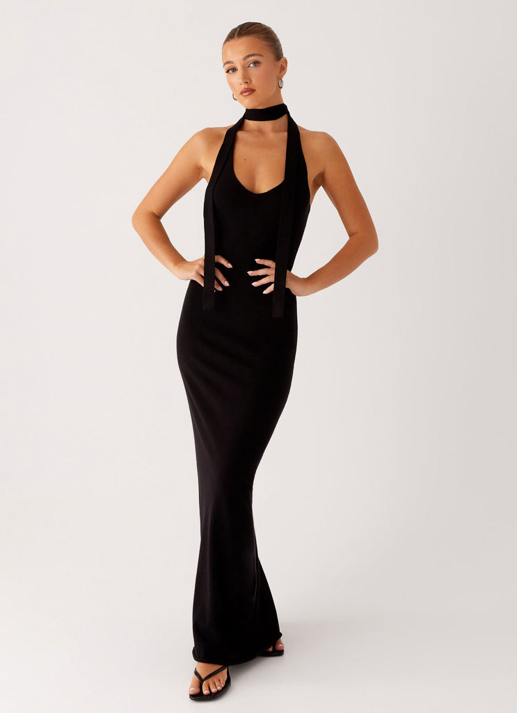 Eddie Knit Maxi Dress - Black Peppermayo US Eddie Knit Maxi Dress - Black Peppermayo US