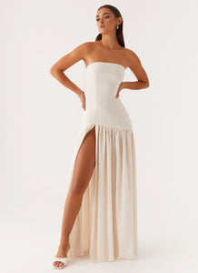 emiliano strapless maxi dress white Emiliano Strapless Maxi Dress White Princess Polly