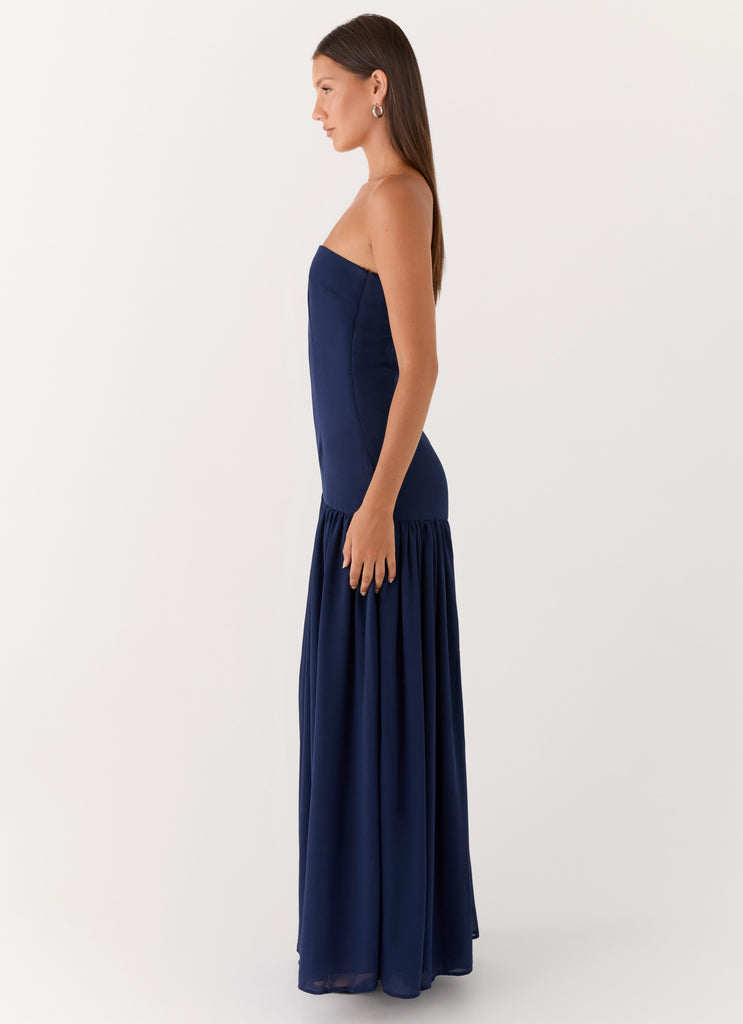 Eden Strapless Maxi Dress - Navy Navy / US 8 Eden Strapless Maxi Dress - Navy Navy / US 8