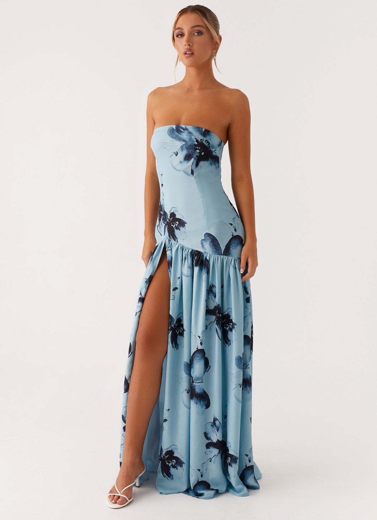 peppermayo strapless dress White Sorority | Della Mini Dress removable) peppermayo mini dress Patsie Strapless
