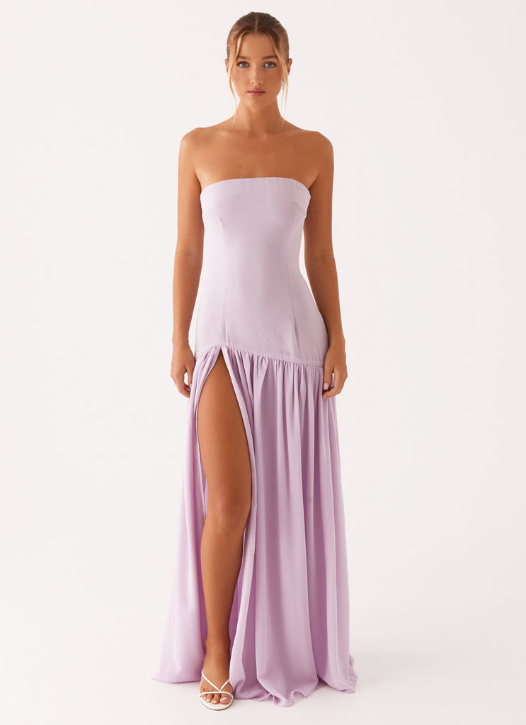 Eden Strapless Maxi Dress - Lilac Peppermayo US Eden Strapless Maxi Dress - Lilac Peppermayo US