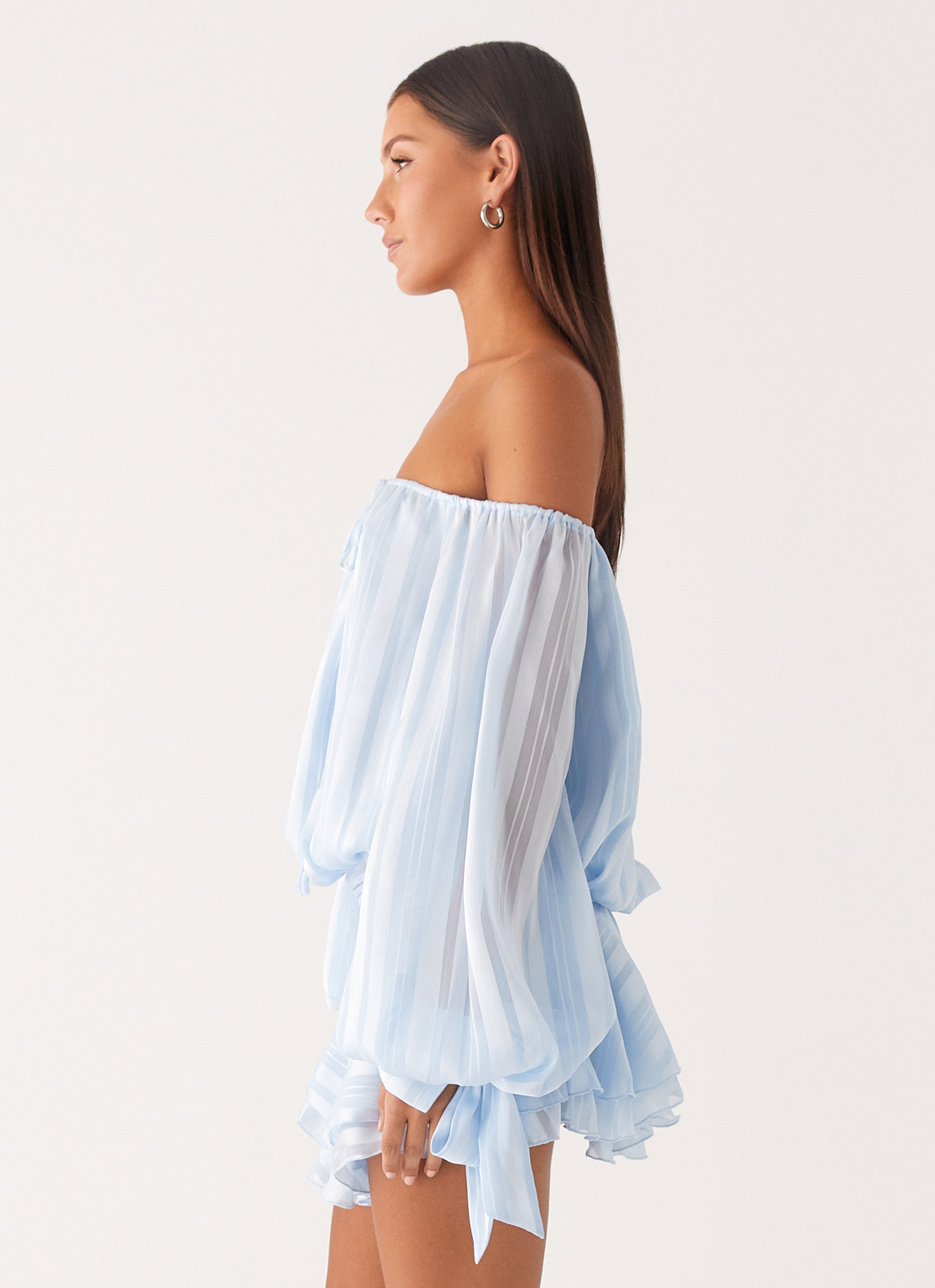 Eira Balloon Sleeve Mini Dress
