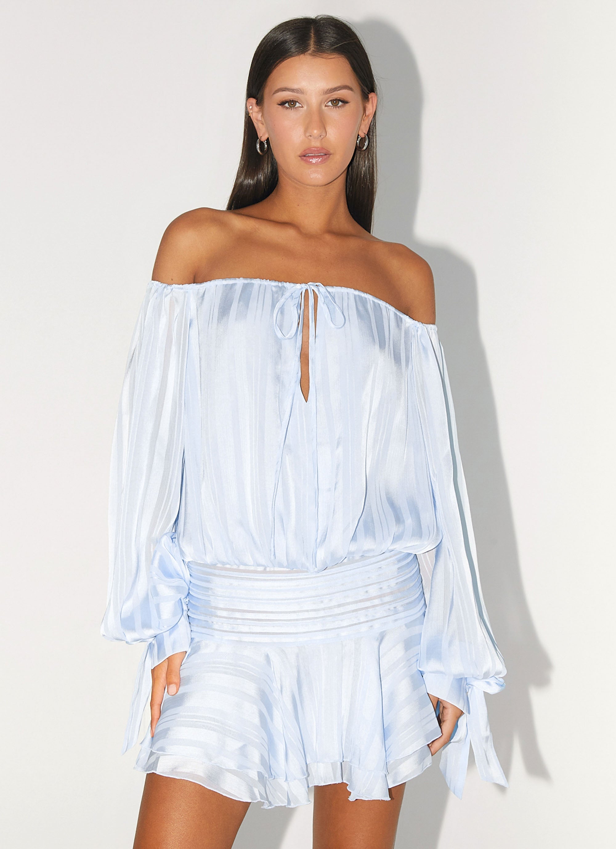Eira Balloon Sleeve Mini Dress