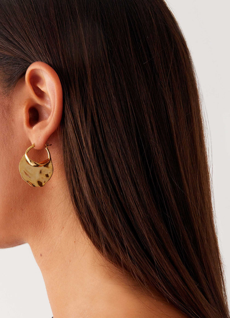 Elated Hoop Earrings - Gold