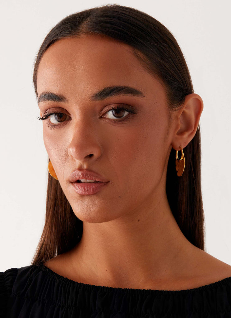 Elated Hoop Earrings - Gold