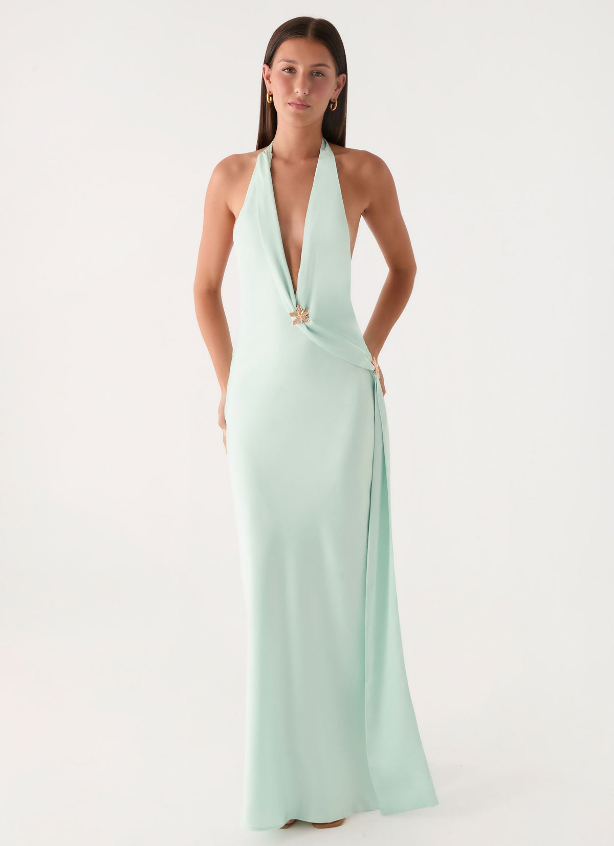 Eleni Halter Maxi Dress