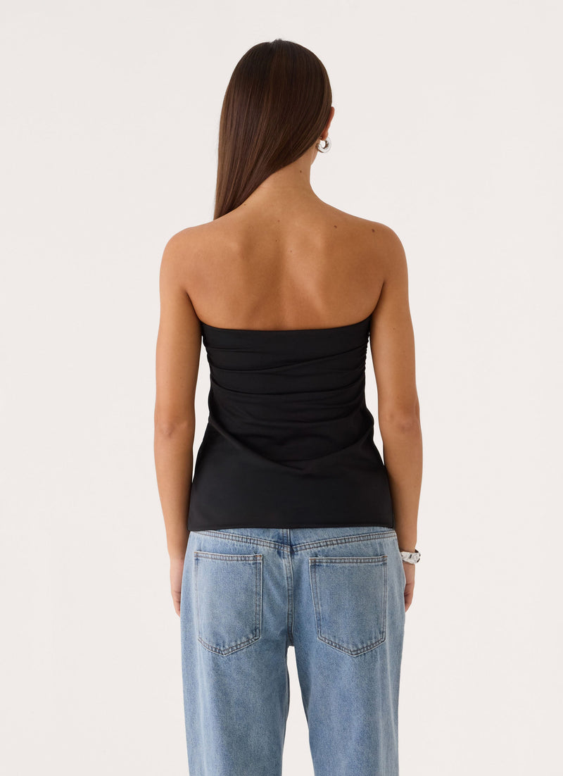 Elindra Strapless Top - Black