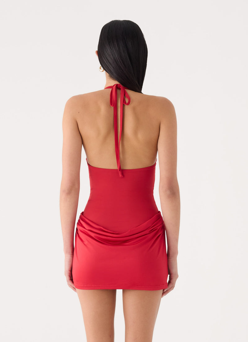 Elira Mini Dress - Chilli Red