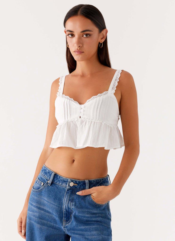 Elliana Cami Top White 5 Peppermayo