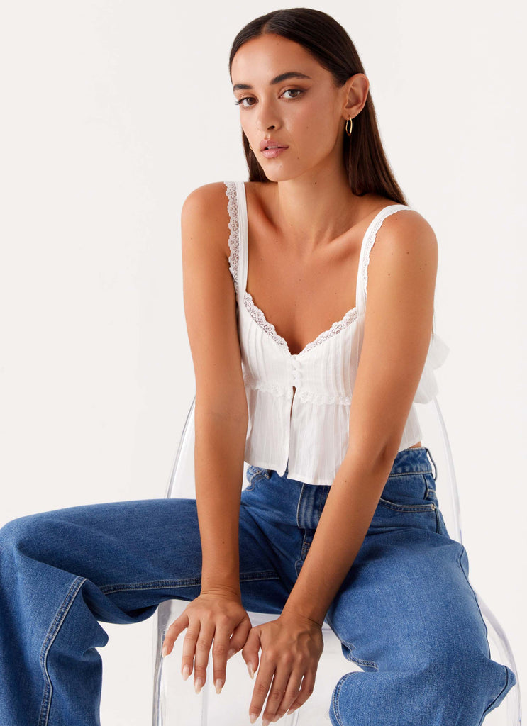 Elliana Cami Top White 6 Peppermayo