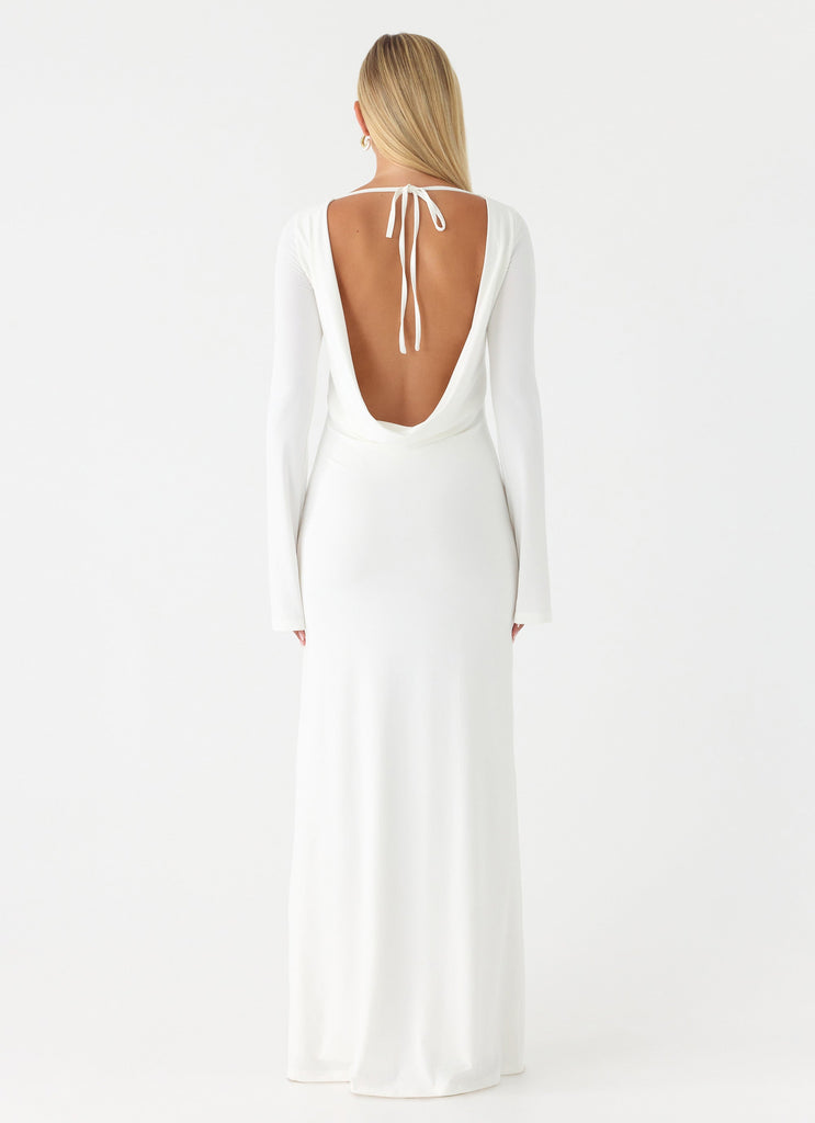 Elmont Long Sleeve Maxi Dress - White White / US 16 Elmont Long Sleeve Maxi Dress - White White / US 16