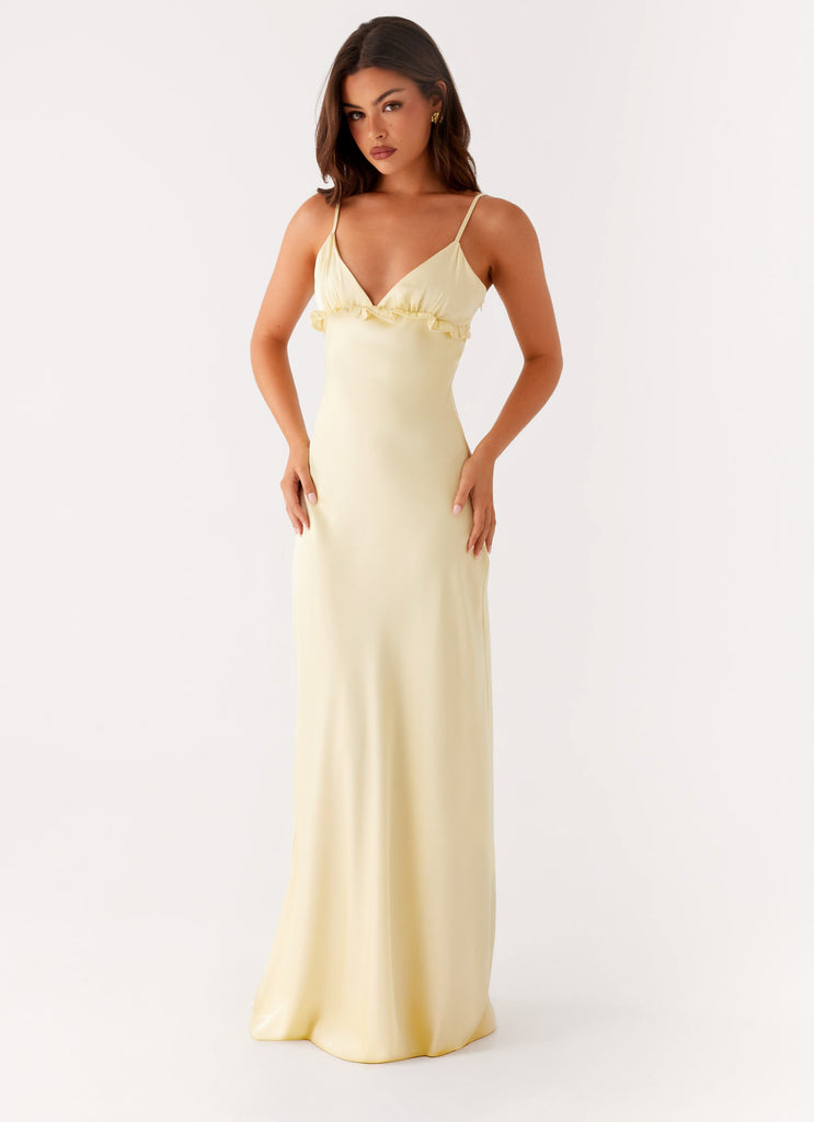 Elona Maxi Dress - Baby Yellow Peppermayo US Elona Maxi Dress - Baby Yellow Peppermayo US