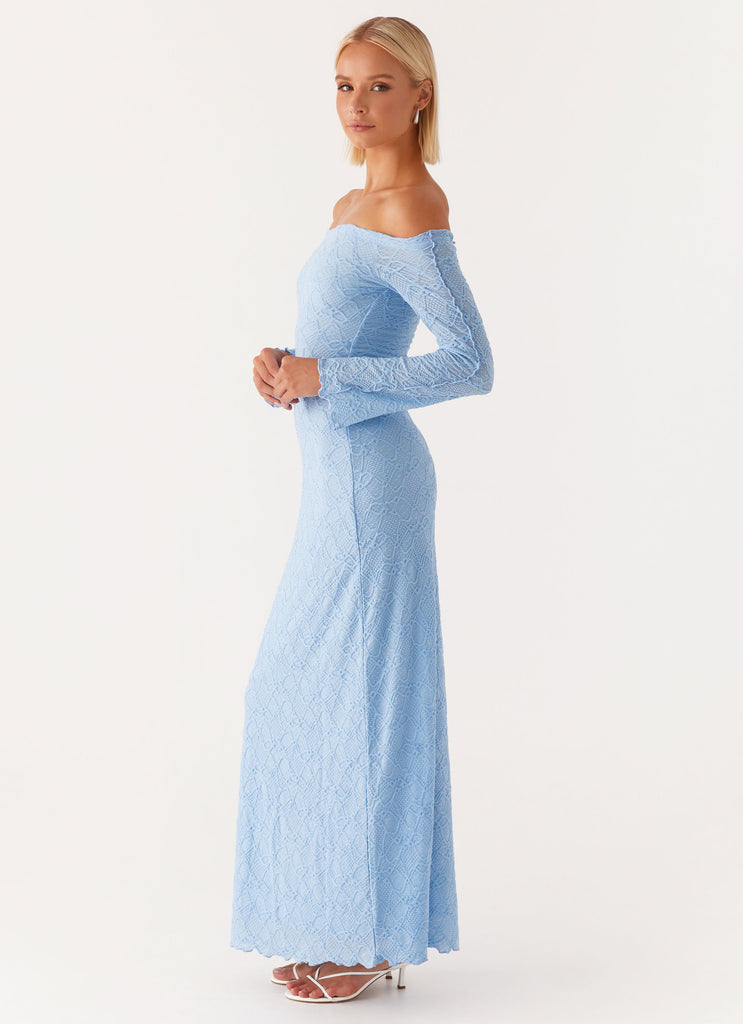 Elouera Maxi Dress - Baby Blue Peppermayo US Elouera Maxi Dress - Baby Blue Peppermayo US