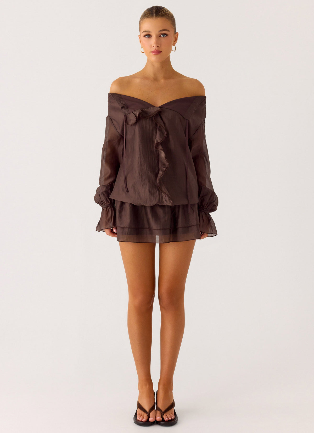 Sorority Rush Dress | Elris Drop Waist Mini Dress