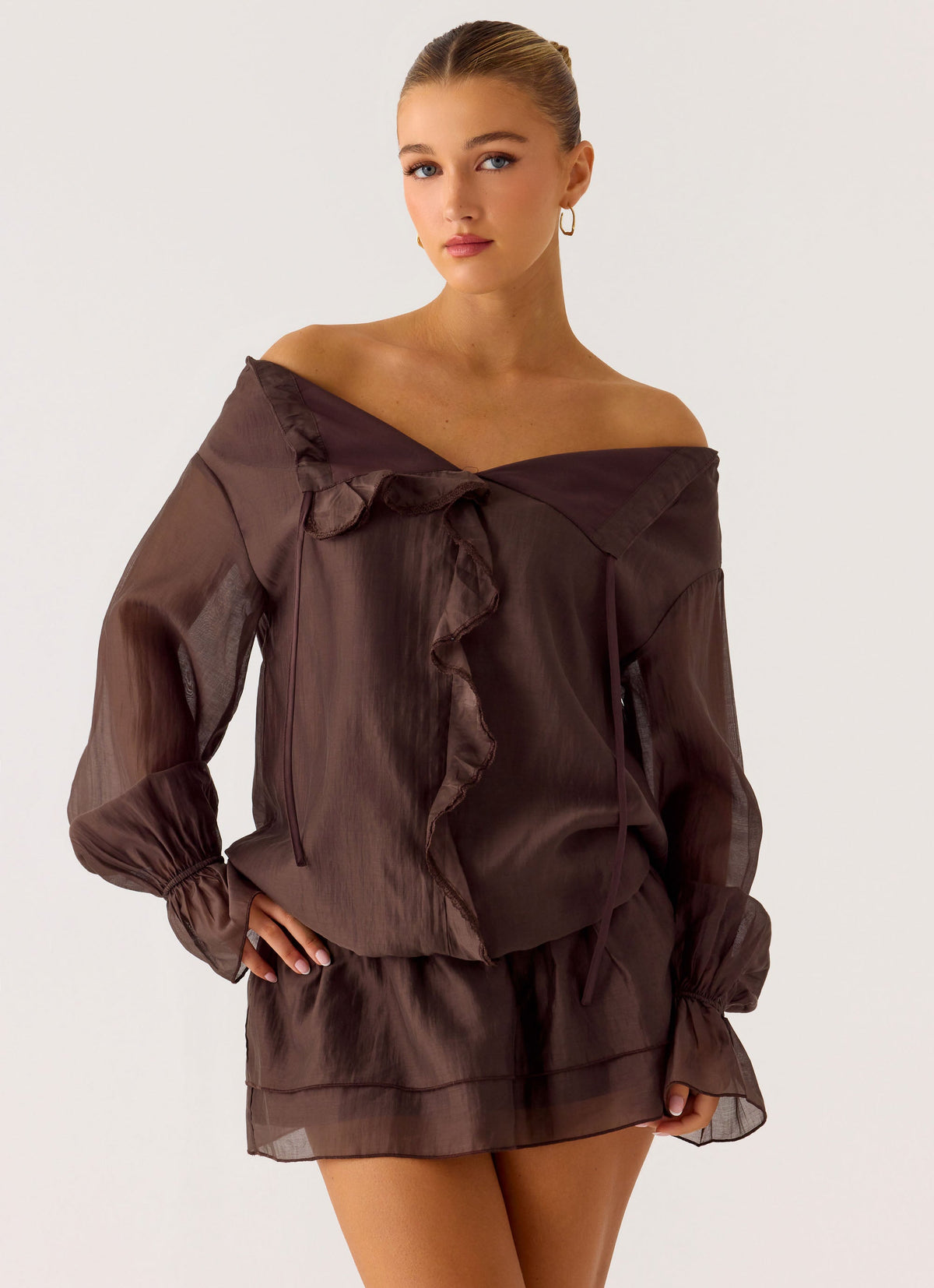 Sorority Rush Dress | Elris Drop Waist Mini Dress