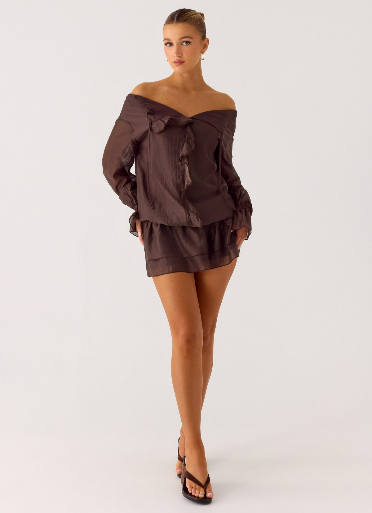 Elris Drop Waist Mini Dress
