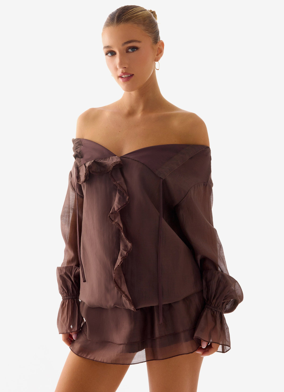 Sorority Rush Dress | Elris Drop Waist Mini Dress