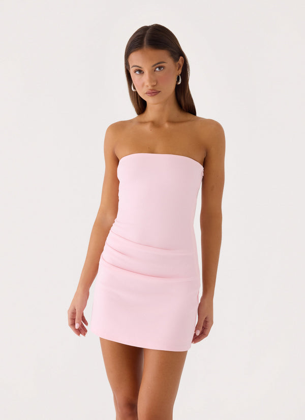 women's light pink strapless dress for a birthday party Dresses BABARONI Black Prom Dress comfortable fit all night BABY BLUE Color:Rosewood Mist