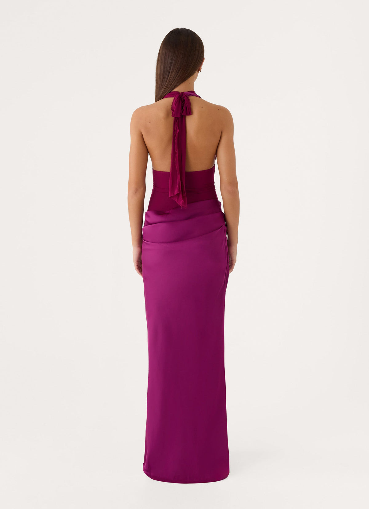 Emaretta Halter Maxi Dress - Plum