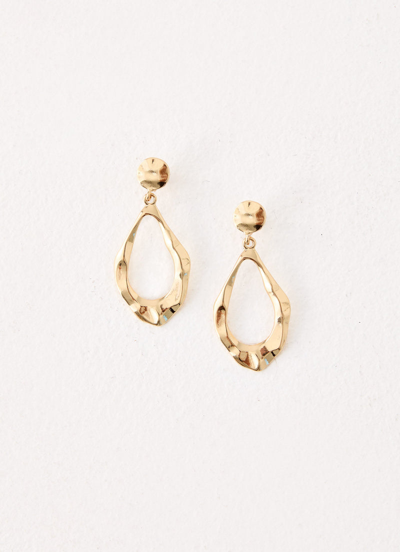 Ember Glow Earrings - Gold