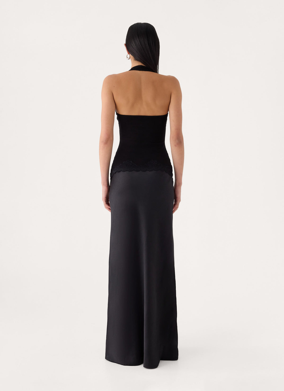 Emika Halter Maxi Dress - Black