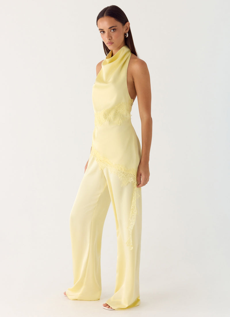 Emilee Cowl Top - Yellow