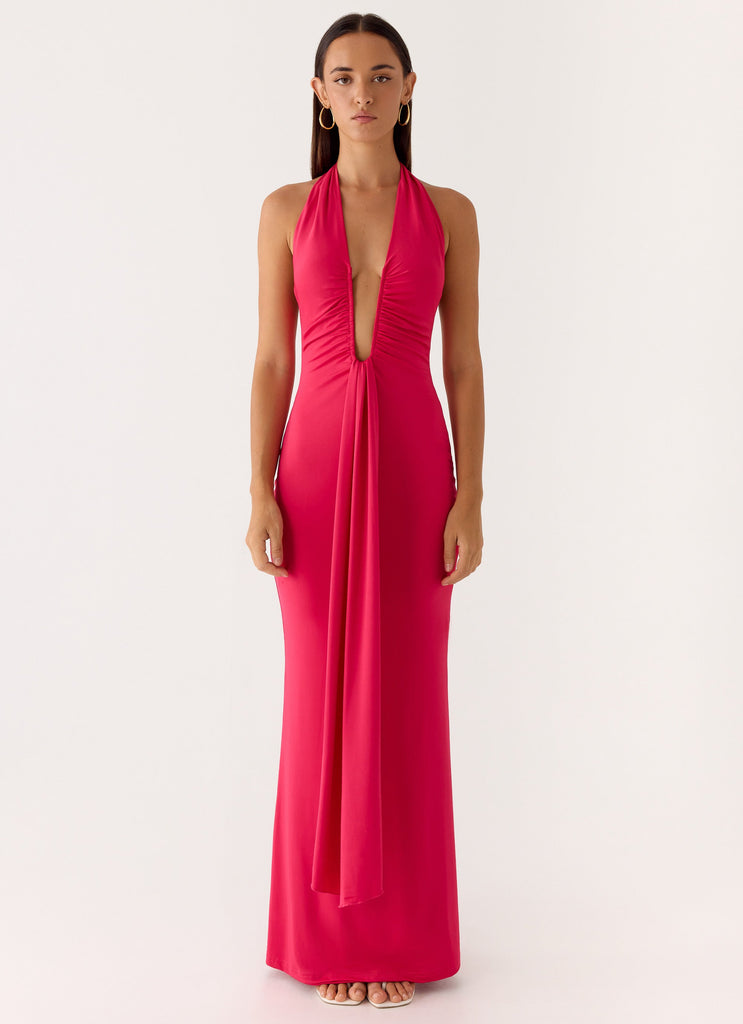 Emiliana Maxi Dress - Red Magenta Red Magenta / US 8 Emiliana Maxi Dress - Red Magenta Red Magenta / US 8