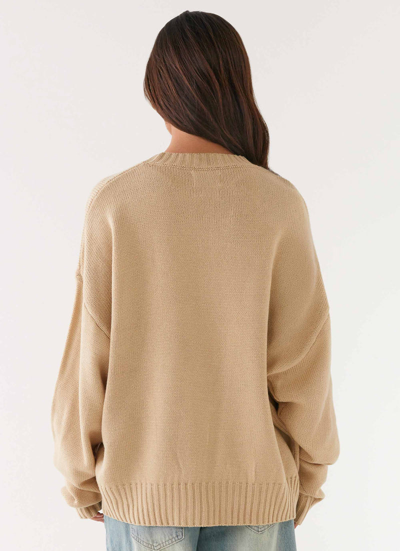 Emma Oversized Sweater - Beige