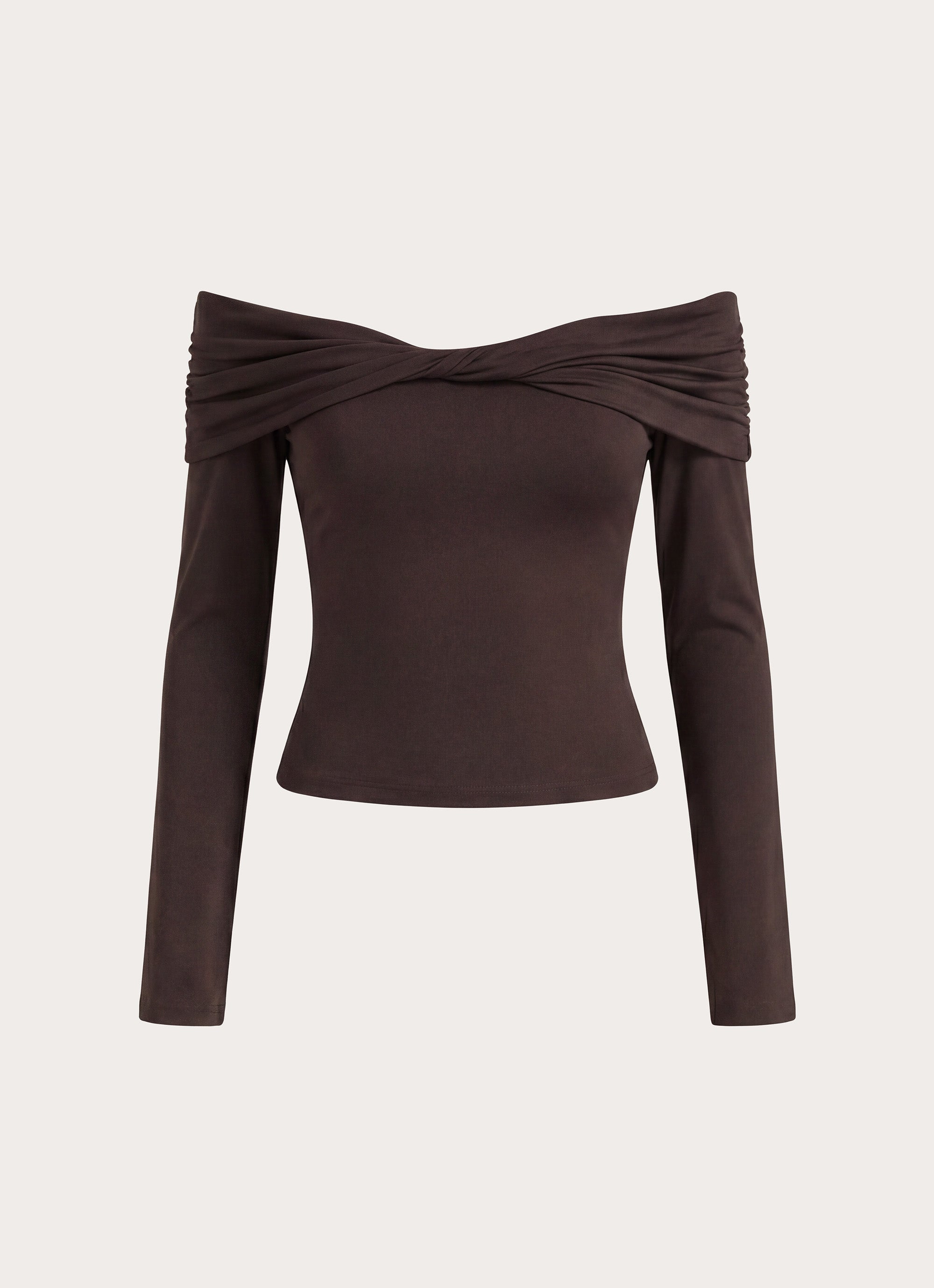 トップス Off shoulder sweat tops M me eme Emmely Off Shoulder Top - Chocolate – Peppermayo US