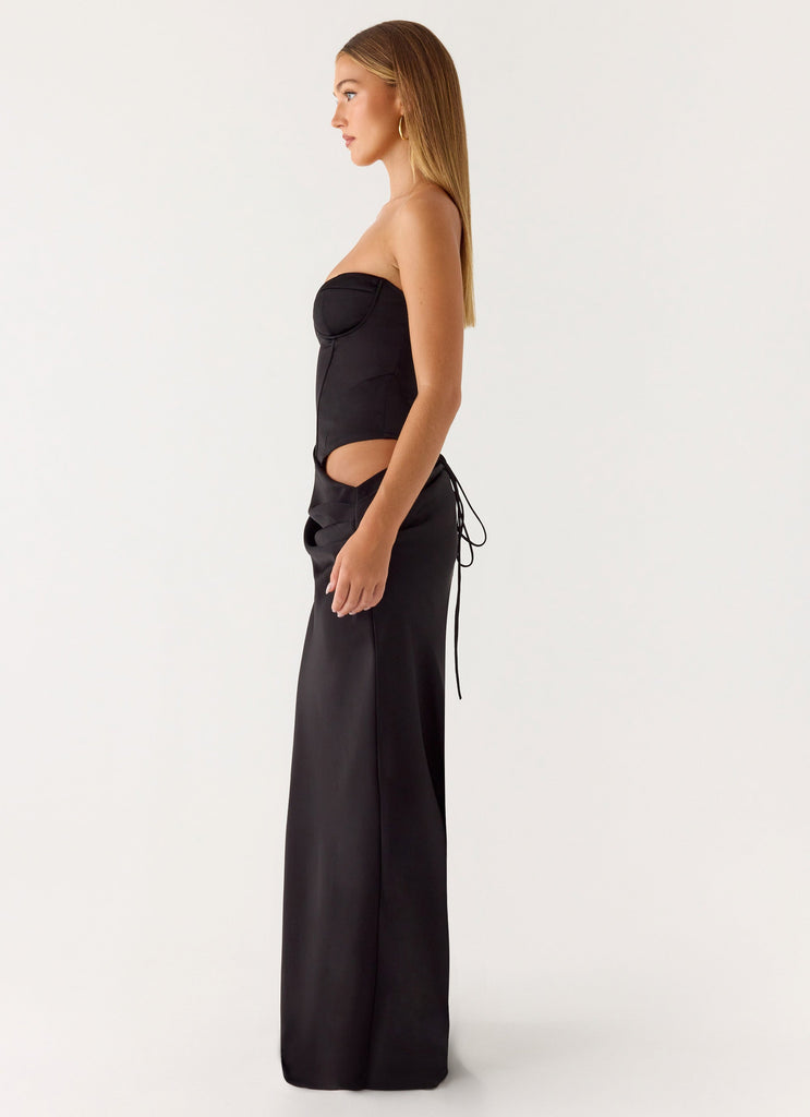 Emory Corset Maxi Dress - Black Peppermayo US Emory Corset Maxi Dress - Black Peppermayo US