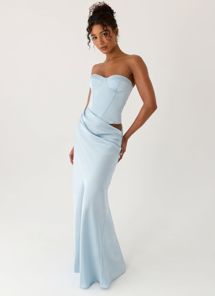 Emory Corset Maxi Dress - Blue Blue / US 16 Emory Corset Maxi Dress - Blue Blue / US 16